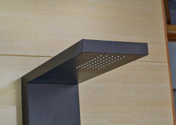 Outdoor Free Standing Shower Panel System ROVATE Brushed Surface Finishing
