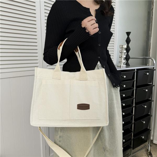 CANVAS TOTE BAG STREET FASHION LARGE CAPACITY SHOULDER BAG MEN'S AND WOMEN'S CLASS CROSSBODY BAG CLOTH BAG BAG