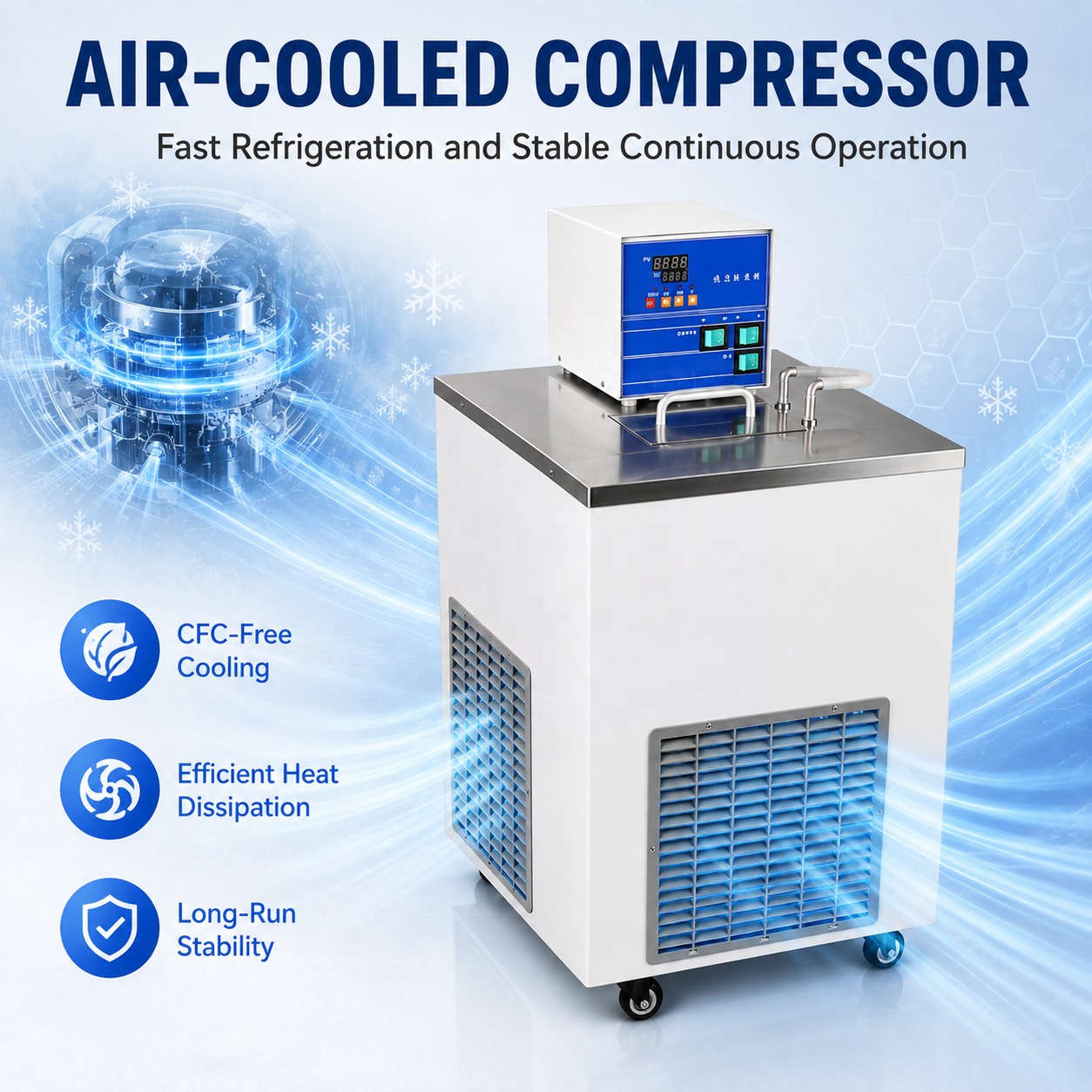 Cenlee 10L Low Temp Thermostatic Water Bath Circulator External Pump 8L/min for Food Quality Testing Laboratory Lab Water Bath