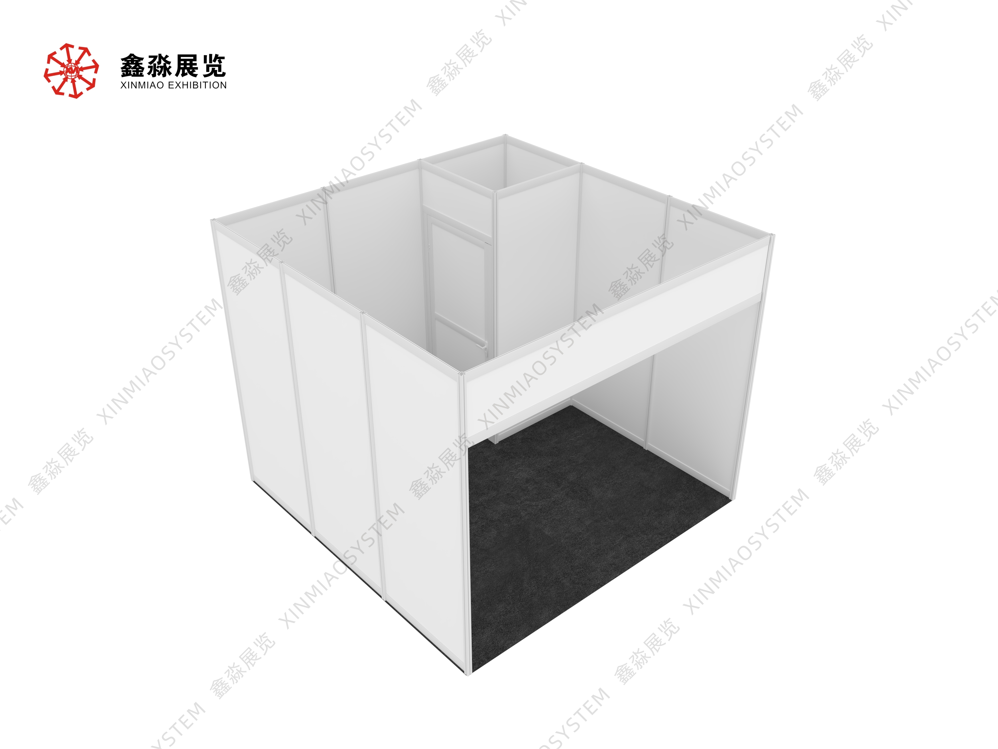 Exhibition Booth Modular Aluminum Construction Easy To Set Up Reusable And Waterproof Suitable For Medical Quarantine