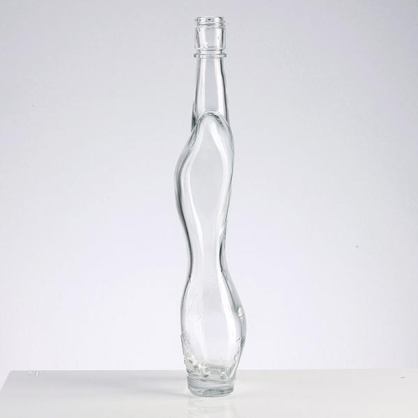 Whisky Spirit Glass Products Unique Shape Woman Body Glass Liquor Bottle for Liquor
