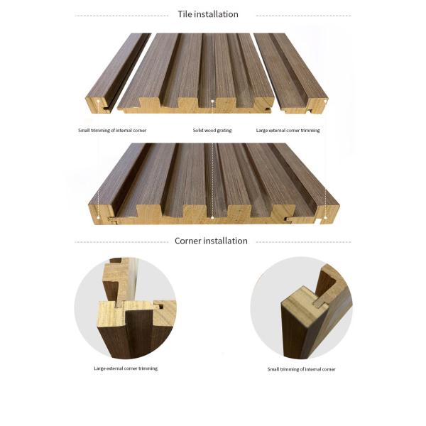 Легкая установка Декоративная деревянная решетка для стен современного стиля
