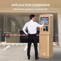 Kiosque de paiement de parking extérieur avec écran tactile HD de 21,5 pouces Caméra de carte bancaire Lecteur de carte Interphone Imprimante QR Code Scanner