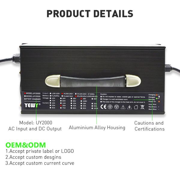 Зарядка аккумуляторов 24В 60А зарядка литий-ионных аккумуляторов 60ампер Гольф-коляска для автомобиля 2000w зарядка