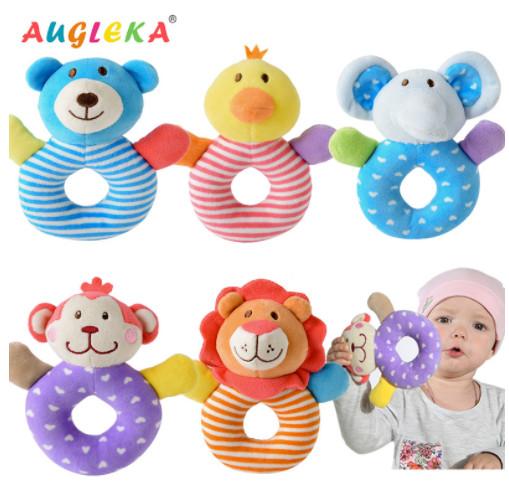 Baby Hand Grip Infant Plush Toy 0-1 Year Old Hand Ringer Plush Toy