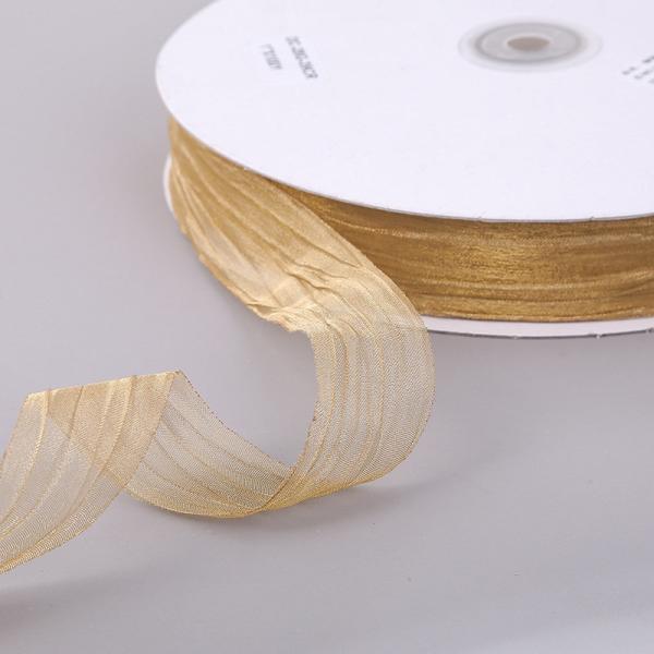 Подарочная упаковка 25 мм Органза лента Корея 2,5 см Прочная проволочная лента