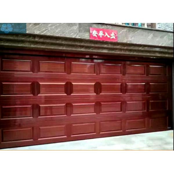 Aluminum Alloy Overhead Sectional Garage Door PU Foaming