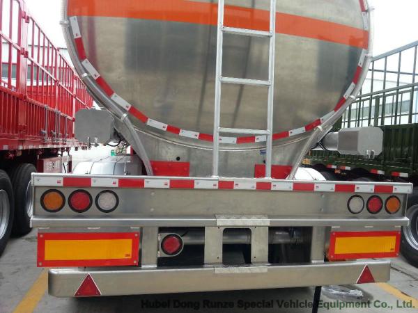 44m3 Aluminum Fuel Semi Trailer  3 Axle For Health Oil Transport  40T- 45Ton