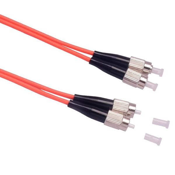 Duplex Fiber Optic Patch Cord 2.0mm LSZH FC UPC - FC UPC Multimode  OM1