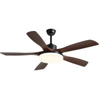 Ventilateur de plafond LED de style champêtre de 56 pouces avec télécommande CC décoratif