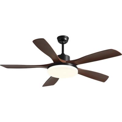 Ventilateur de plafond LED de style champêtre de 56 pouces avec télécommande CC décoratif