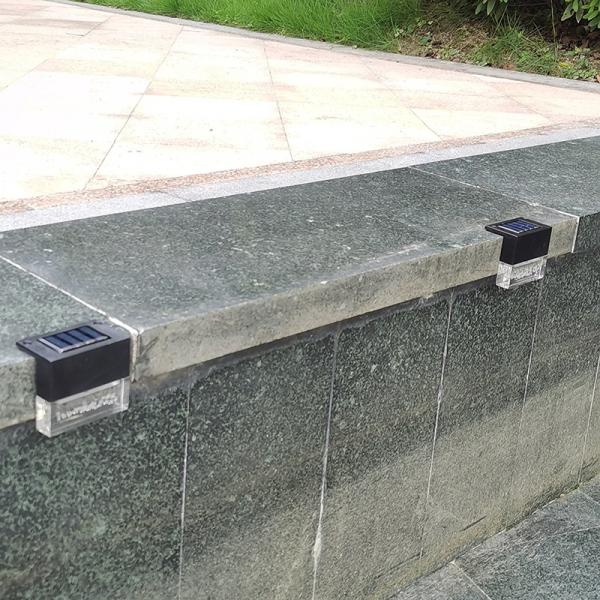 Outdoor 1.2V Light Control LED Solar Wall Lamp , Solar Fence Lights Solar Step Lamp IP55 3500K