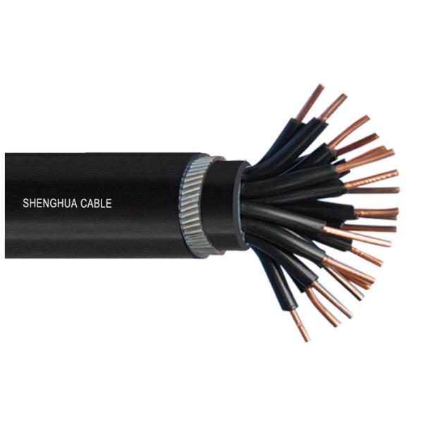 Copper Conductor PVC Insulated Multicore Control Cables , Steel Wire Armored