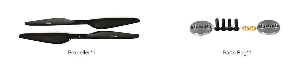 VZ42*16.5 Prop-2PCS/PAIR (Glossy)  T-MOTOR Carbon Fiber One-Piece Propeller For Multi-rotor UAVs