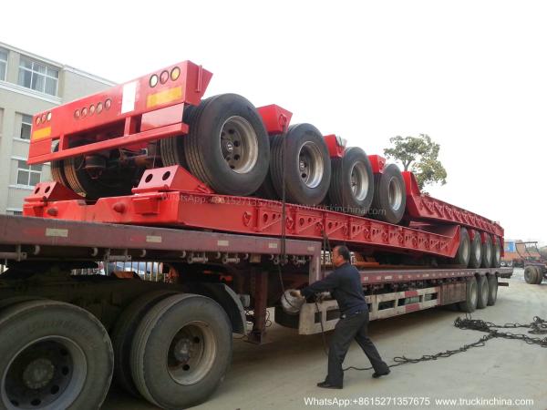 Gooseneck Lowbed Trailer Dolly for Heavy Duty Heavy Machine Lowbed Semi Trailer 80 ton  100Ton WhatsApp:8615271357675
