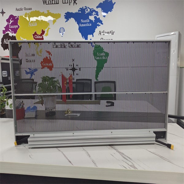 Transparent LED Display with 1920x1080 HD Resolution and 1500cd Brightness Touchscreen LED Grille Screen for Shopping