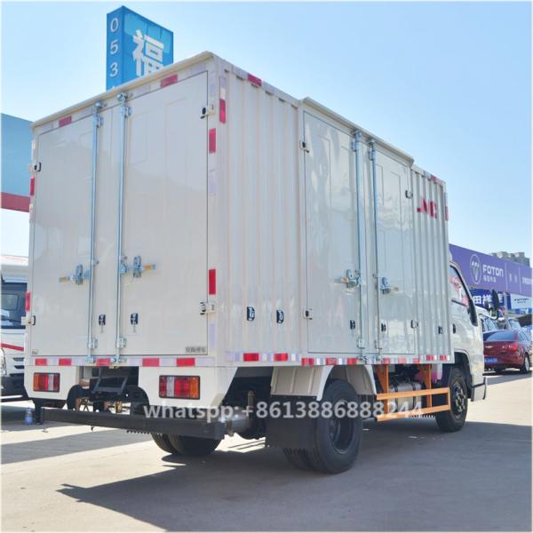 Fabrique de haute qualité JMC camion de rangée unique avec le meilleur prix Box Truck Good Stransporter