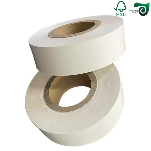 24gsm 28gsm Food Grade Straw Wrap Paper 24mm 25mm Width Custom Printed Virgin Pulp