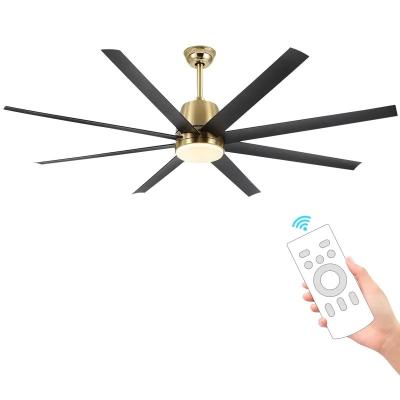 HFBH Model 922 72 Inches Black White Modern Fan Light Ceiling Fan with Light