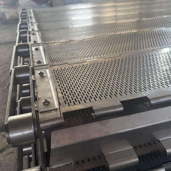 Heat Resistant Food Stainless Steel Perforated Conveyor Belt For Tunnel Oven