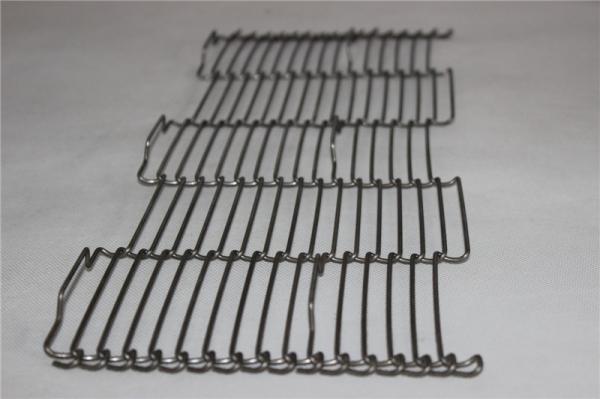 Washing Equipment Metal Mesh Conveyor Belt Stainless Steel 304 / 316 Materials