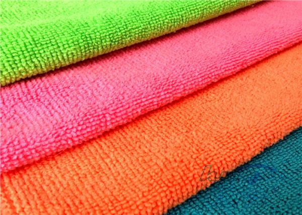 Yellow Polyester Microfiber Fabricin Roll For Cleaning Product , Anti-Static