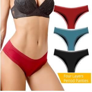 Plus Size Women'S Menstrual Period Panties Underwear 6x 4x Washable Absorbent