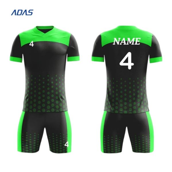 Custom Full Sublimation Jersey Football Printed Embroidery Logo Youth Soccer Training Kit