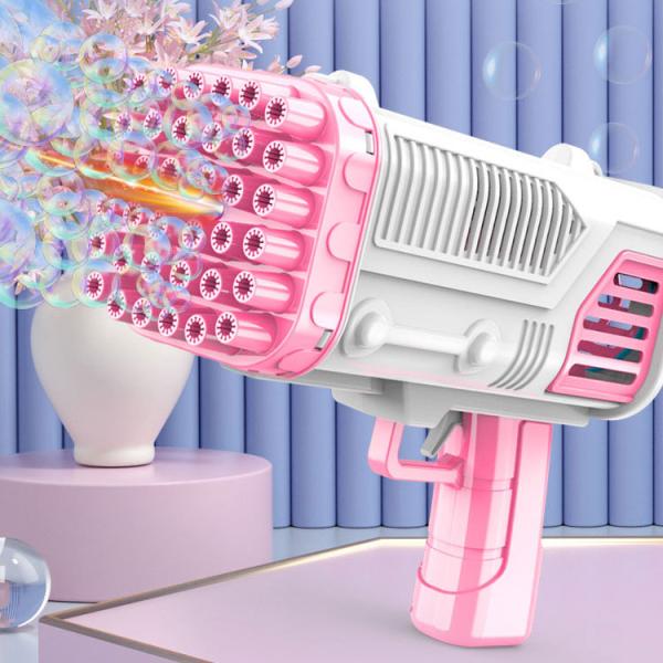 36 Hole Bubble Gun Rocket Launcher Colorful Lights for Children Age Range 2 to 4 Years