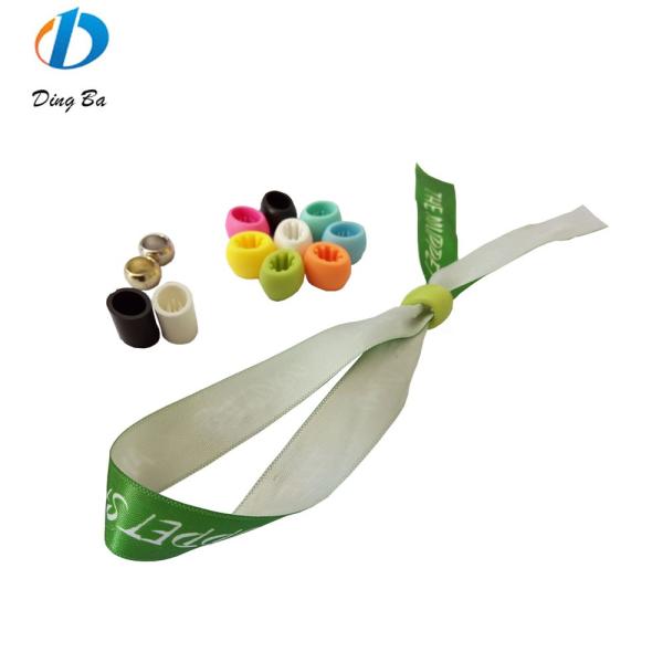 Custom event festival party RFID wristbands with satin fabric and logo printing