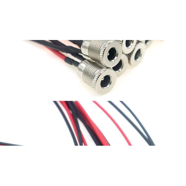 18AWG 10A Metal Threaded Female Socket Mount DC099 5.5x2.1mm 5.5x2.5mm Panel Mount Connector Pigtail DC Power Jack Cable