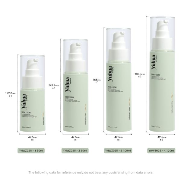 Customizable Eco-Friendly Plastic Packaging Bottles with High Impact Resistance for Cosmetic Liquids