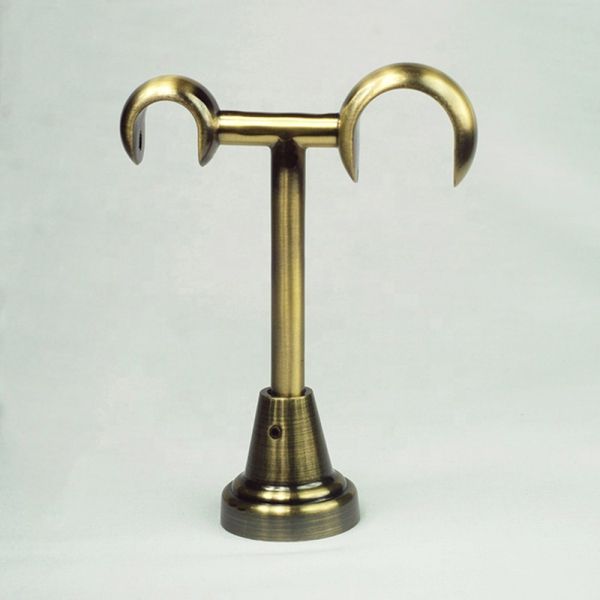 New Design Double Metal Curtain Rod Bracket Wholesale