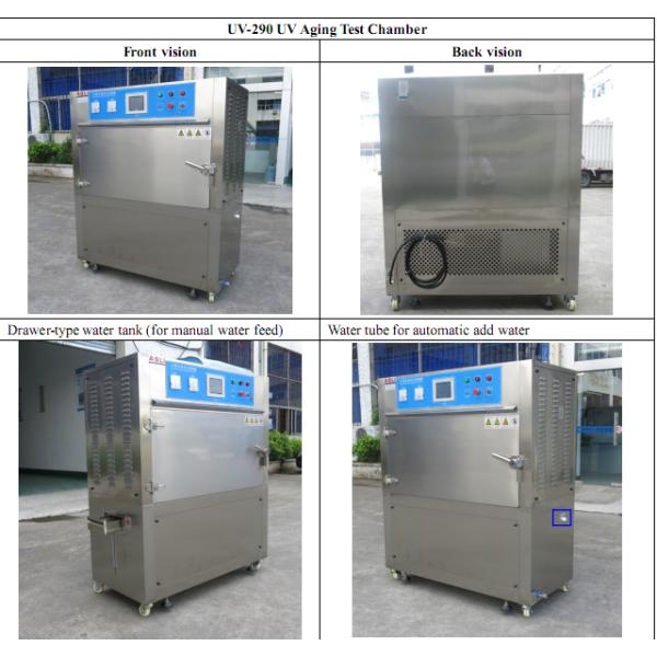 Programmable UV CE Appproved камеры испытания вызревания, волна 280~400nm