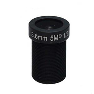 Economic 1/2.5 3.6mm/6mm/8mm/12mm/16mm F2.0 5MP M12 Mount IR MTV Lens for security cameras