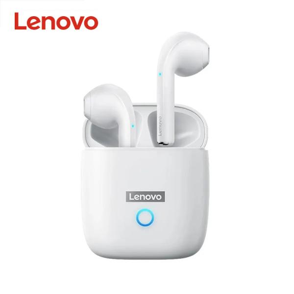 Black White TWS Wireless Earbuds 20Hz Lenovo LP50 Deep Bass Sound