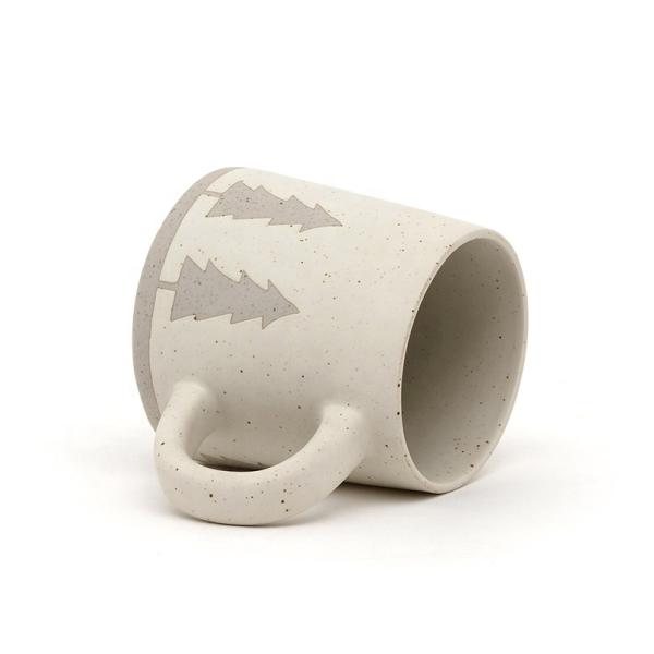 Кофейная кружка Сад Ручная рождественская кофейная кружка Керамическая каменная кружка Подарок 3D шелковой печать