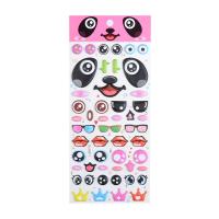 As etiquetas inchados de Kawaii 3d das etiquetas dos desenhos animados de Diy embalam para o costume da decoração