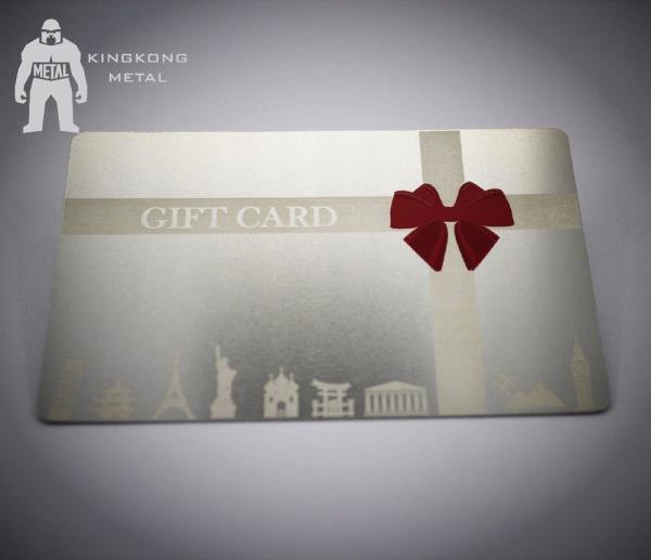 Etched Original Stainless Steel Metal VIP Passes Cards With Cut Out Shape