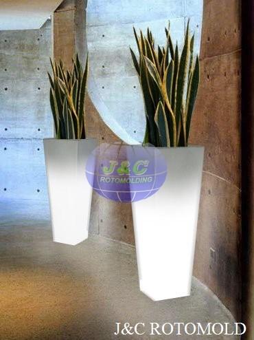Rotomolded Planters LED Flower Pot Molds Made By Aluminum A356  Rotational Molds