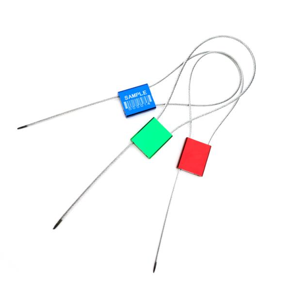 4.01KN Tensile Strength Cable Security Seals With Pull Tight Locking Mechanism