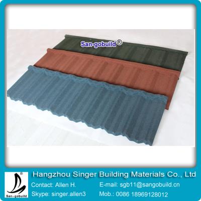 San gobuild Decorative Villa Roofing Construction Material Stone Coated tile