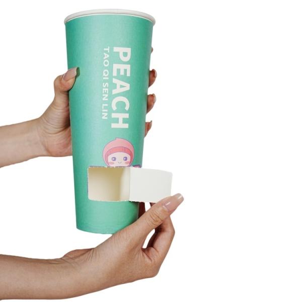 Customized Printing Eco-friendly Disposable Fast Food Surprise Mysterious Blind Box Large Paper Coffee Blind Box Milk Tea Cup