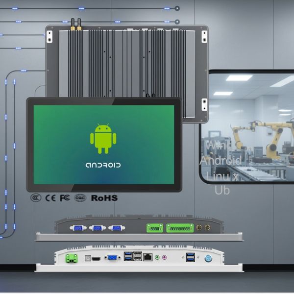 10.1 Huiyuan Industrial Panel PC-Fanless All-in-One Computer Windows/Linux Intel I3/I5/I7 Touch Screen Factory Automation 1