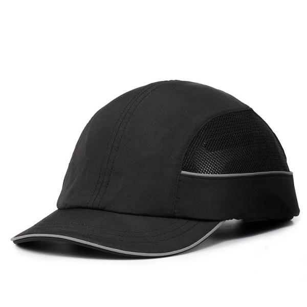 ABS Safety Hard EN812 Baseball Bump Caps 60cm With Chin Strap Lightweight