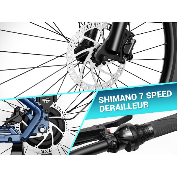 48V 26 Inch Fat Tire Electric Bike for City Commuting & Off-Road with Long Range MTB E-BIKE