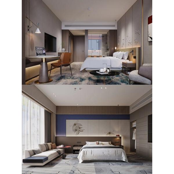 Standard Plywood Hotel Guest Room Furniture Full Supply Customization