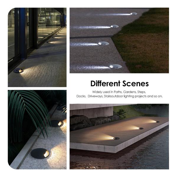 Outdoor Mini Small Size1w Alumínio IP67 Luz de terra para jardim de parque temático