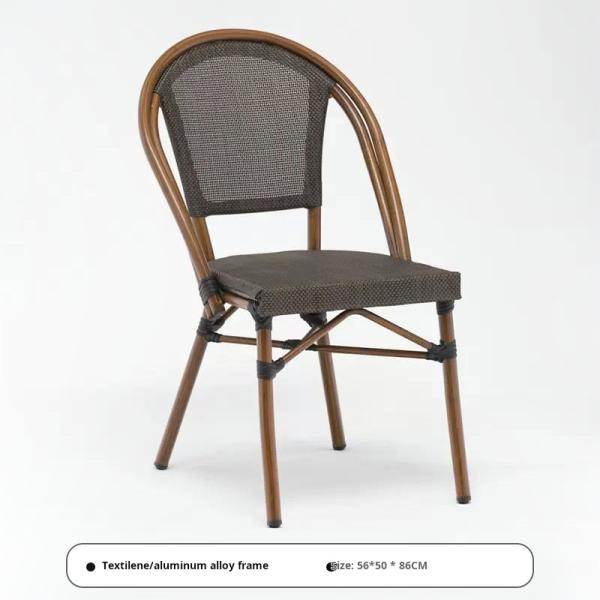 OEM Outdoor Garden Stackable Textilene Chairs Leisure And Comfortable