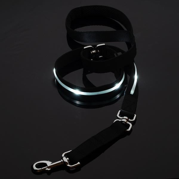 Waterproof LED Dog Leash Premium Nylon High Safety Extra Long 51 Inches
